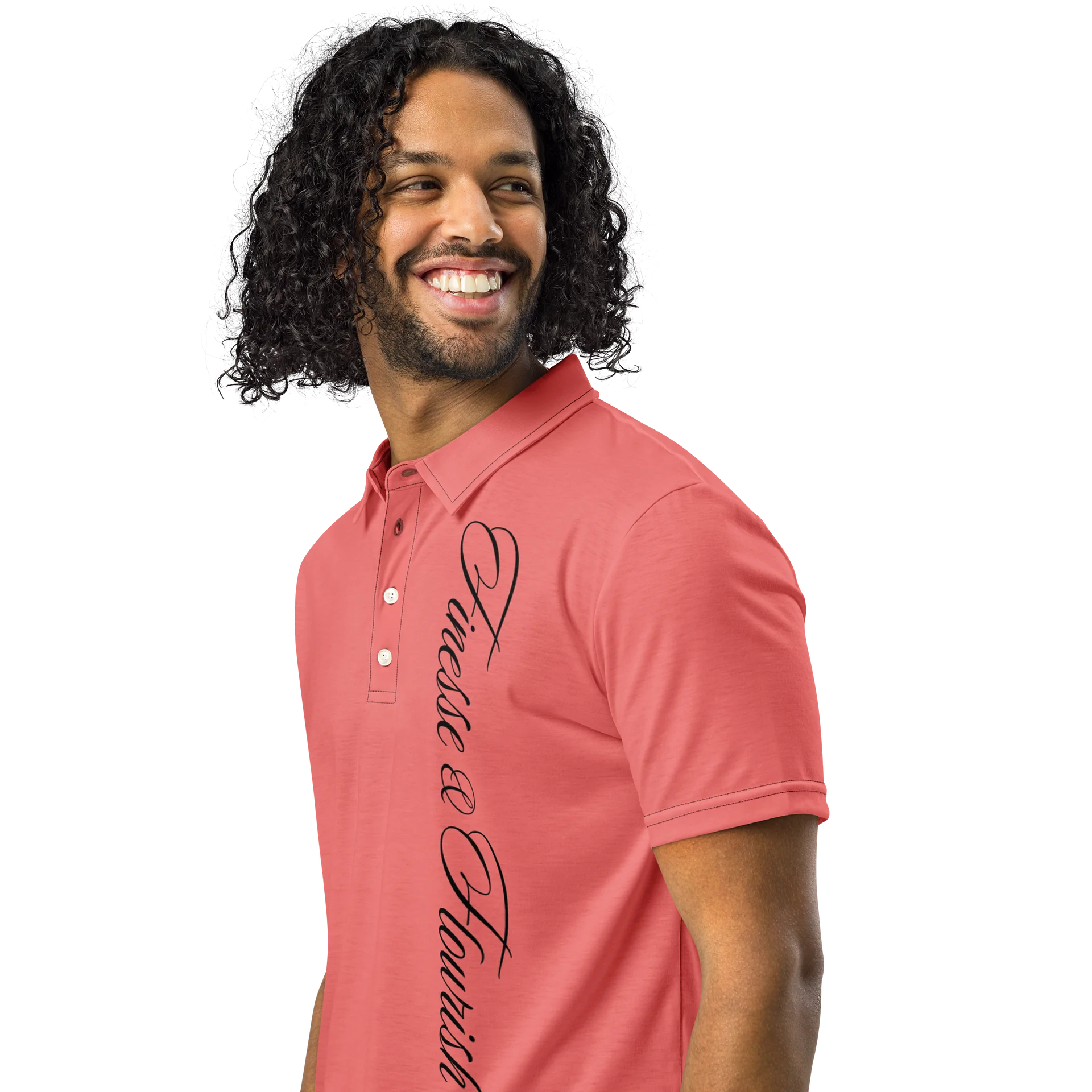 F&F Left Script Slim Fit Polo Shirt (SLMN) product image (2)