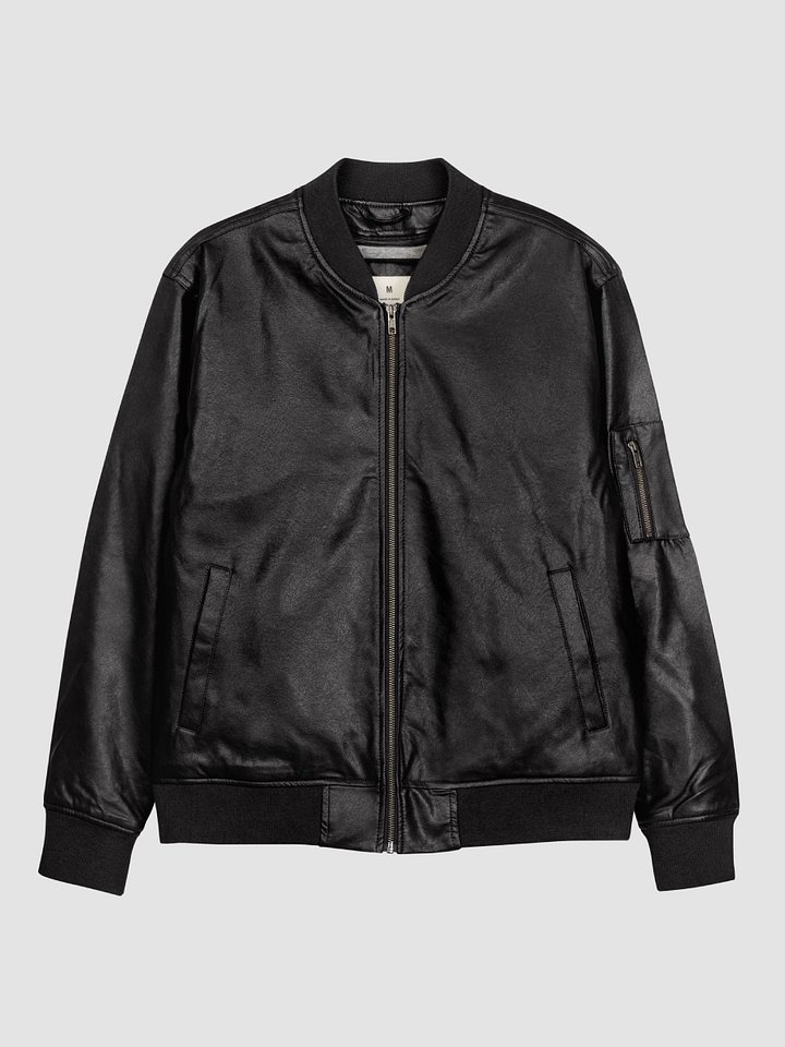 Keisha Out ~ Threadfast Apparel Faux Leather Bomber Jacket product image (1)