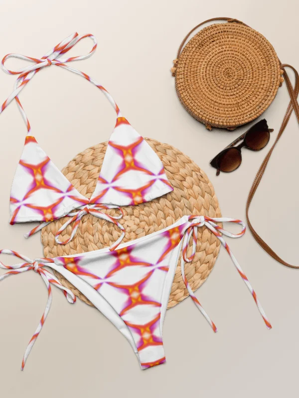 Solar Prism Flare – Summer Glow Kaleidoscope Dreams String Bikini Set product image (5)