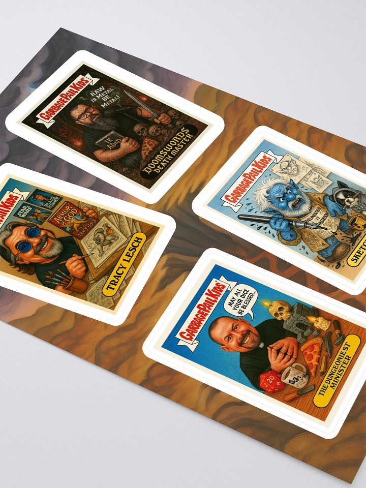 GPK Parody Sticker Sheet [TTRPG Twitter Edition] Sheet 5 product image (2)