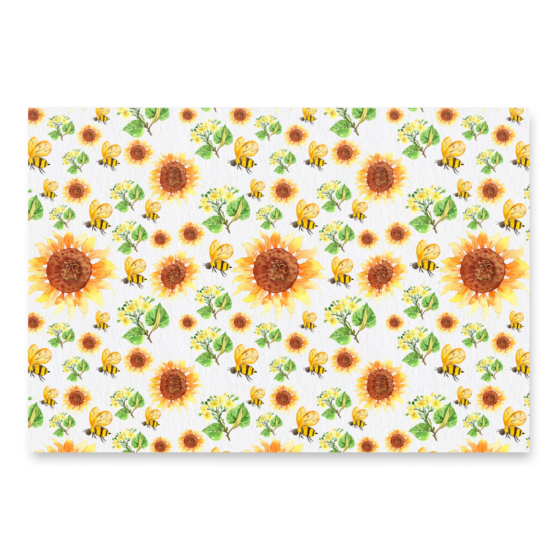 White Sunflower Gift Wrap product image (2)