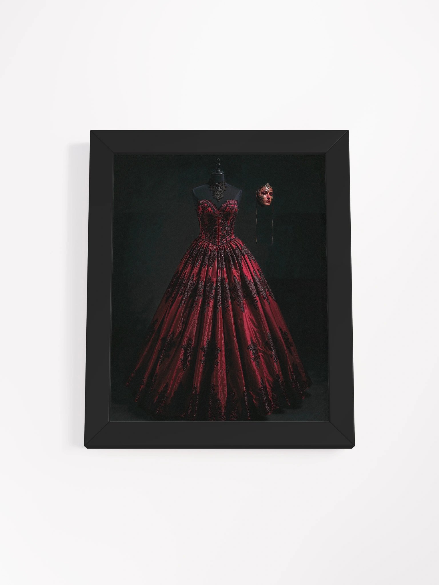 The Crimson Masquerade Framed Print product image (6)