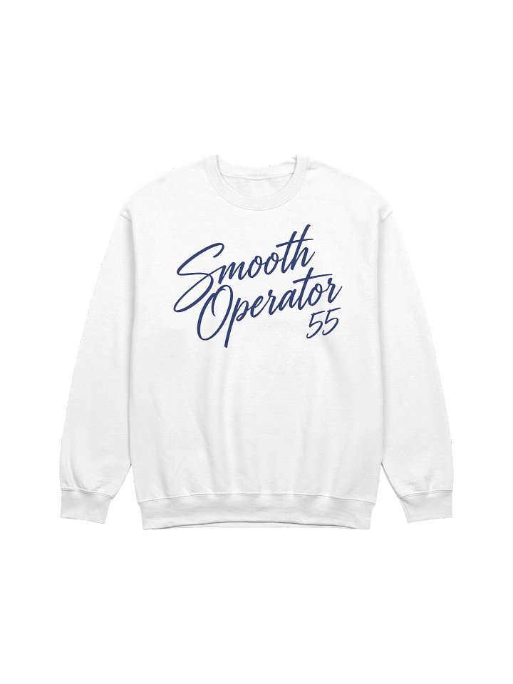 Carlos Sainz Smooth Operator 55 F1 Script Font Crewneck product image (1)