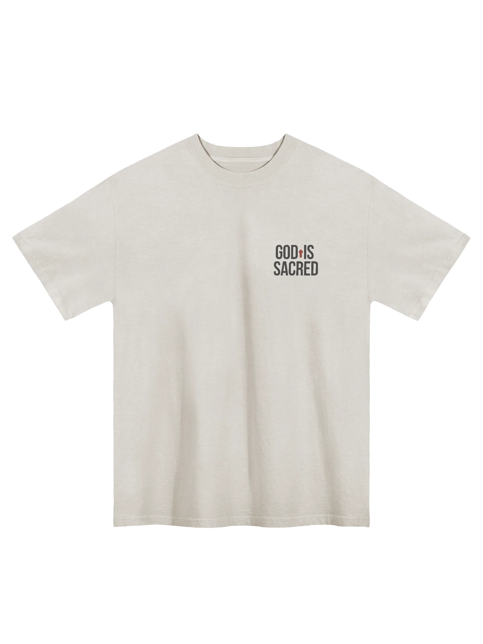 GOD IS SACRED OVERSIZE TEE (Light) product image (1)