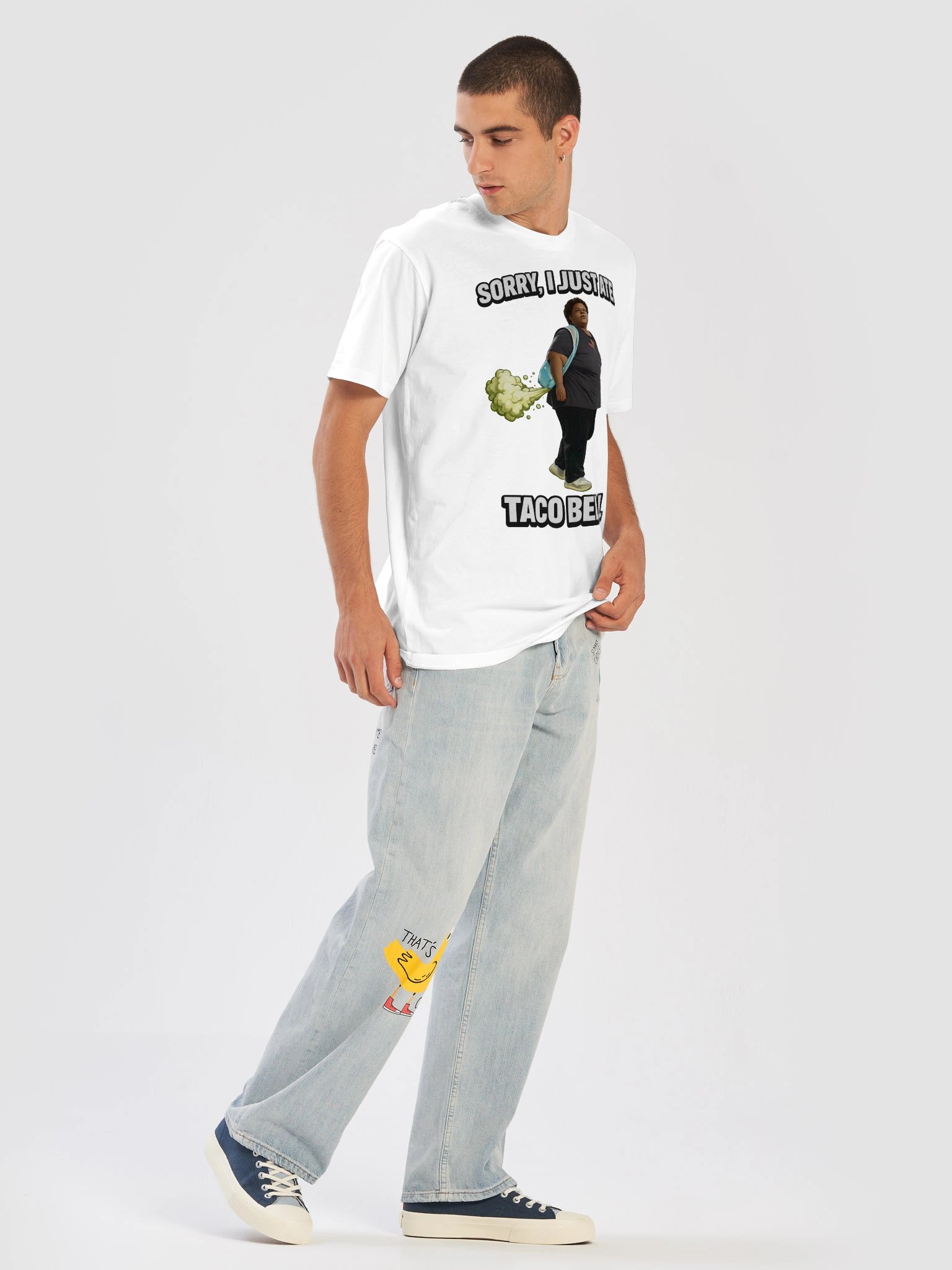 Sorry I just ate Taco Bell T-Shirt (white) product image (5)