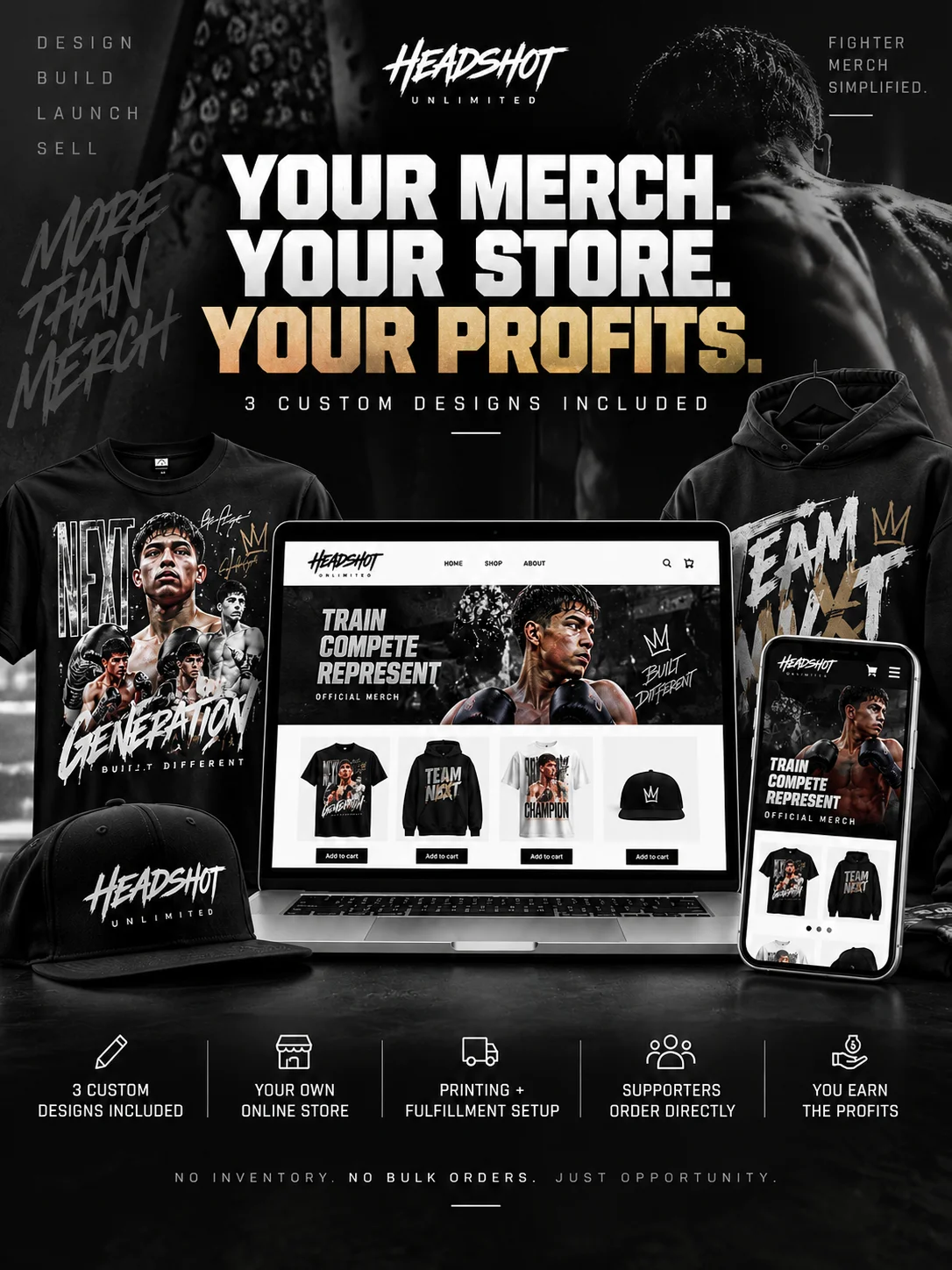 Launch Your Merch Store | 3 Custom Designs product image (1)