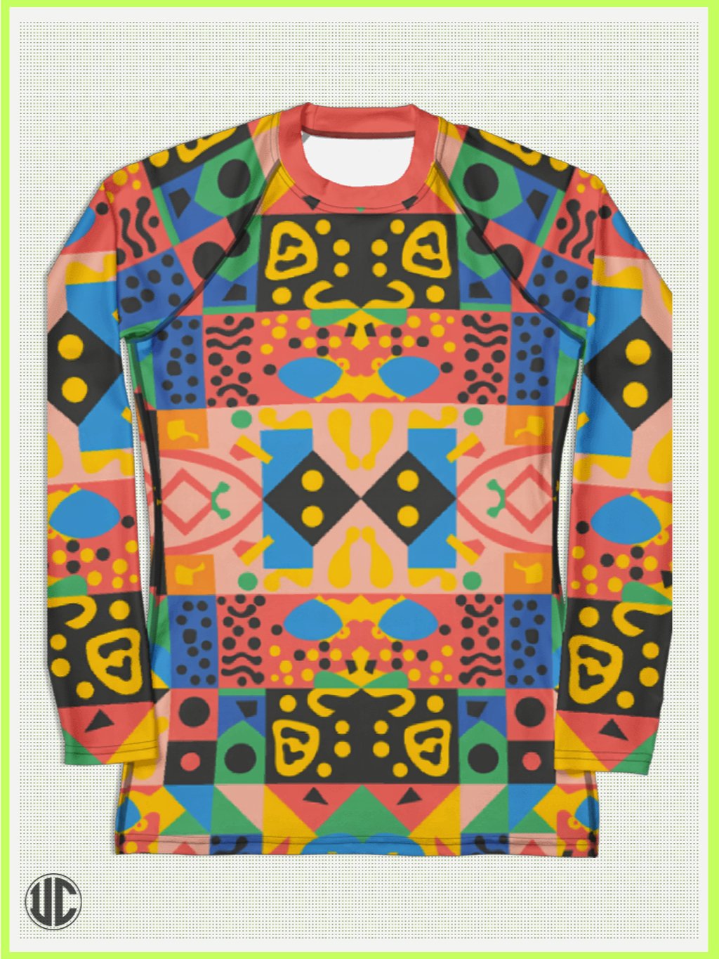 Vivid Memphis Style - Women's Rash Guard product image (3)