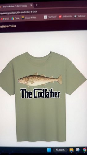 tees now available in my shop & Iinked in my bio!! 🐠 

Tags: dad jokes, puns, cod, fishing, fish, fishing memes, fishing joke...