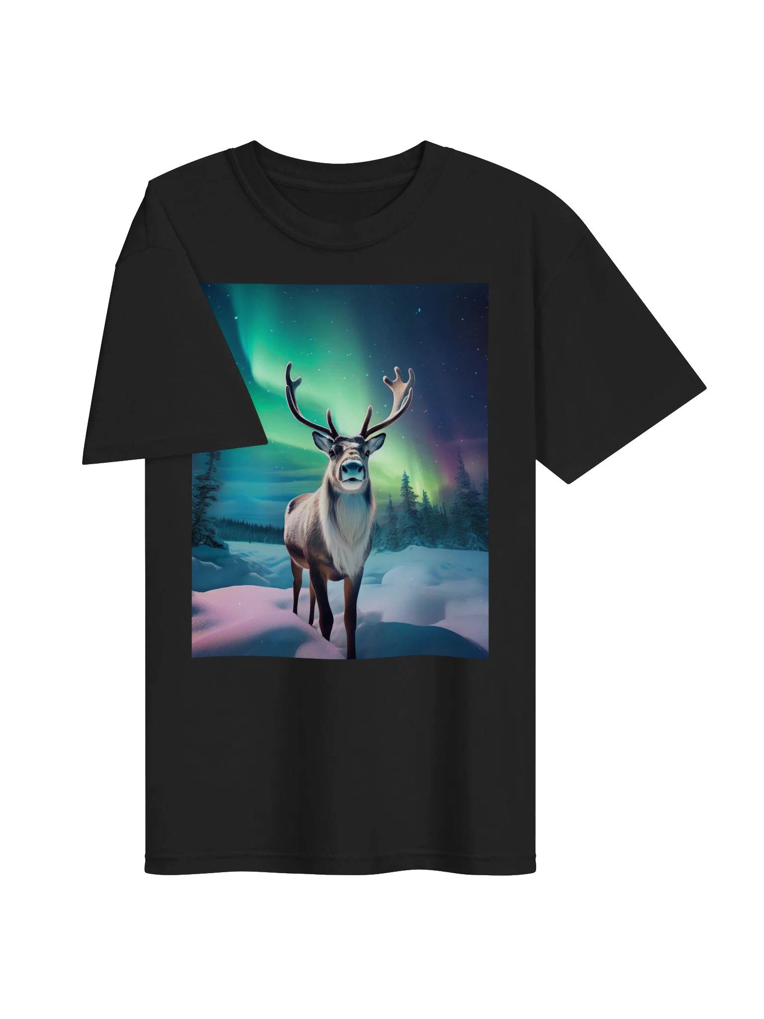 Aurora Deer Night Sky Tee product image (3)
