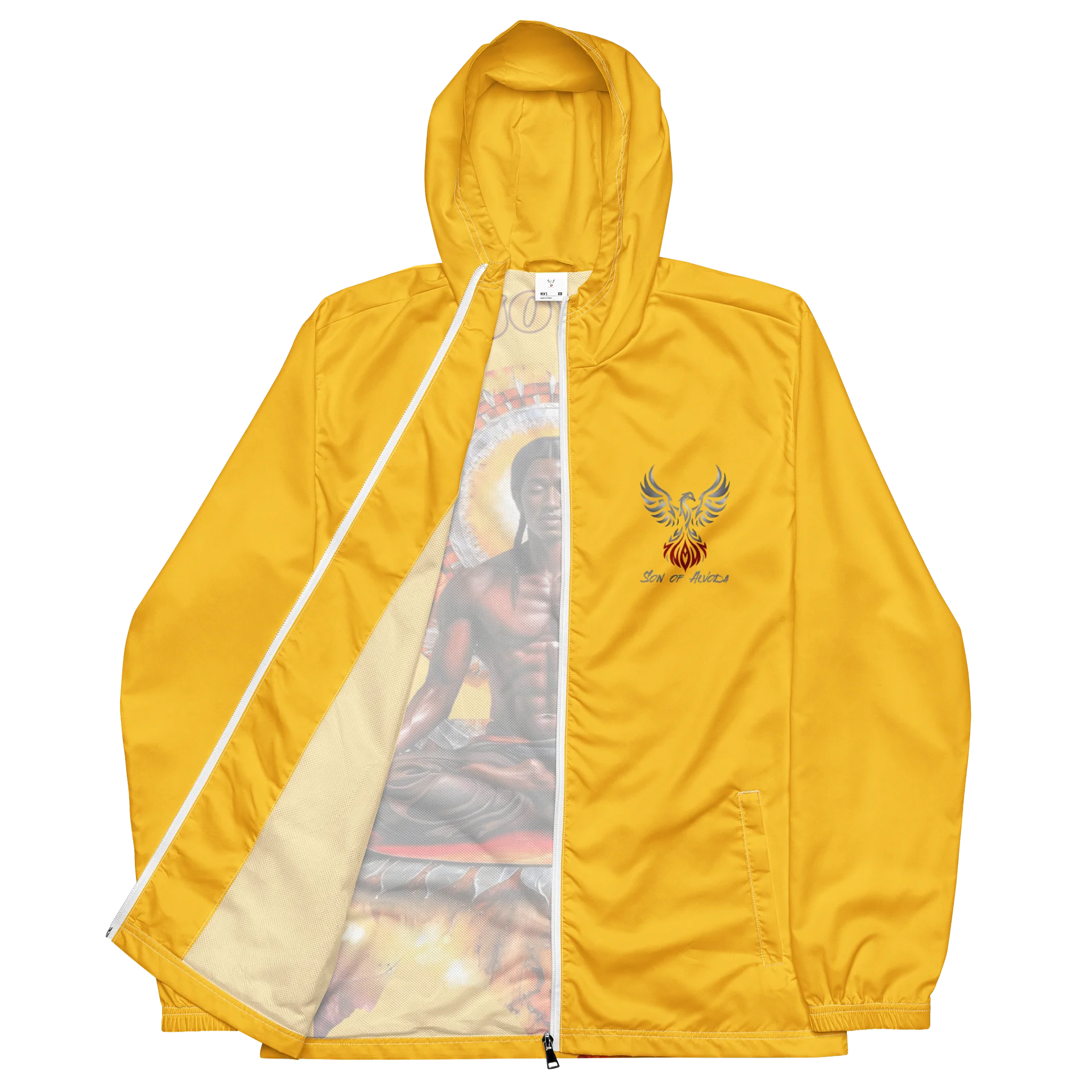 Gold Protect Your Peace Painted Windbreaker product image (4)
