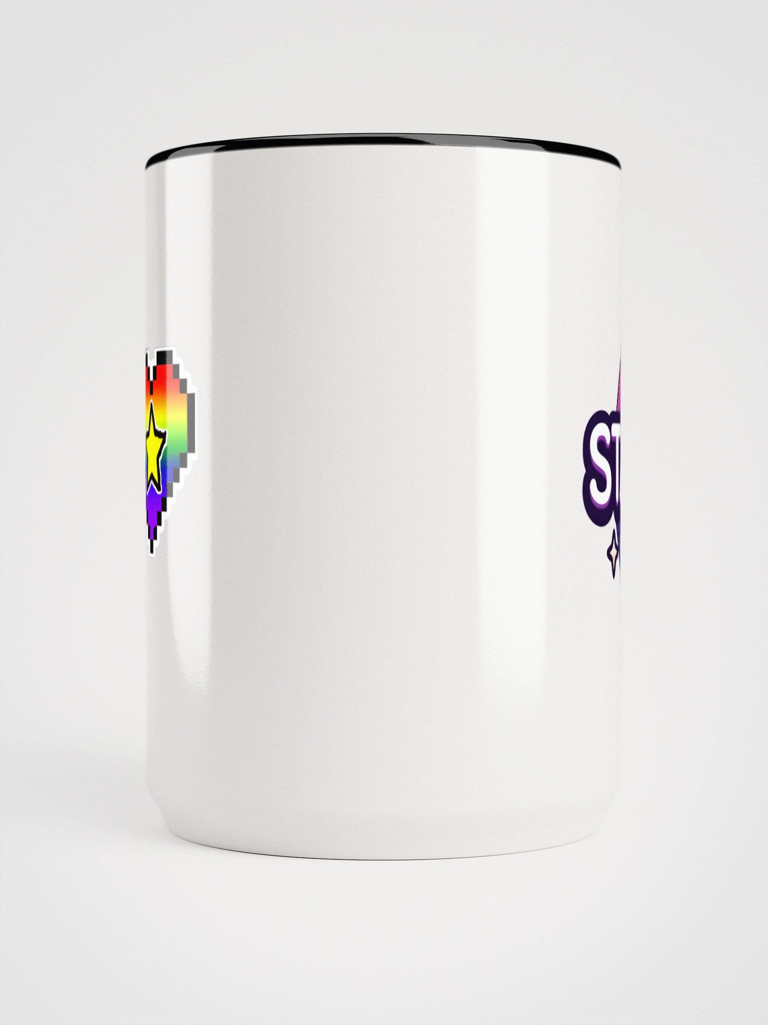 Rainbow Star Pixel Heart Ceramic Mug 15oz product image (15)