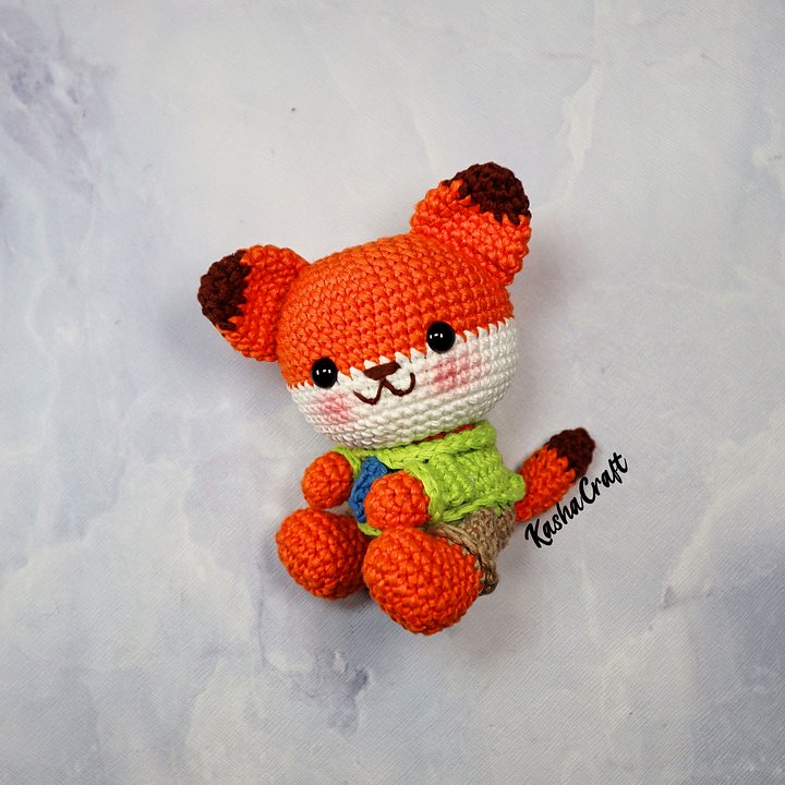 Nick The Fox Officer - Amigurumi Crochet Doll Pattern product image (2)