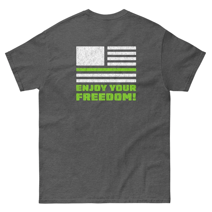 Enjoy Your Freedom Cannabis T-Shirt: Grey product image (2)