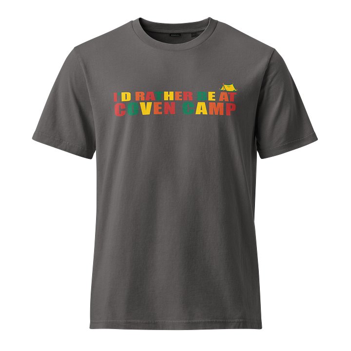 I'd Rather Be at Coven Camp Pigment Dyed T-shirt product image (2)