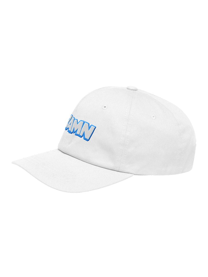 ZAMN Invisi-Logo Dad Hat: White product image (1)