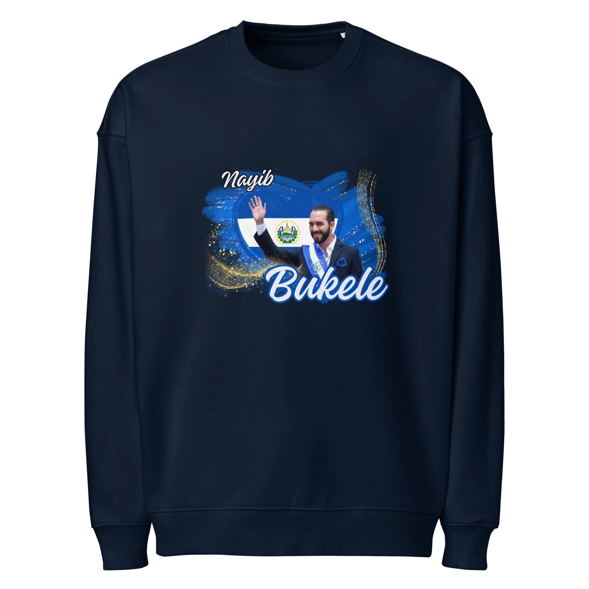 El Salvador President Nayib Bukele Wave Sweatshirt product image (1)