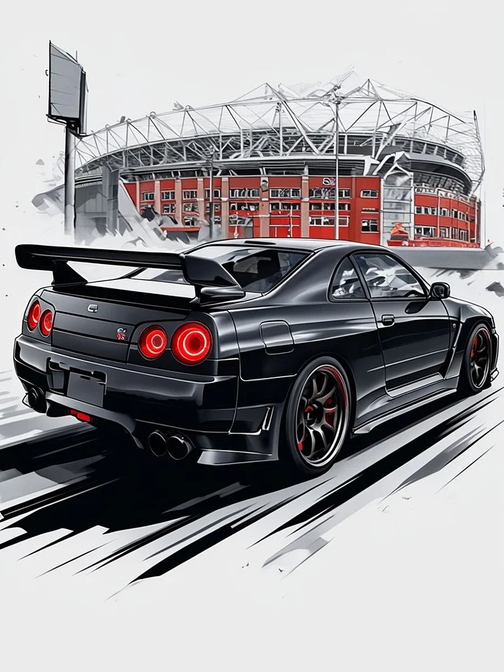 Sleek Speedster Stadium Drive Poster product image (1)