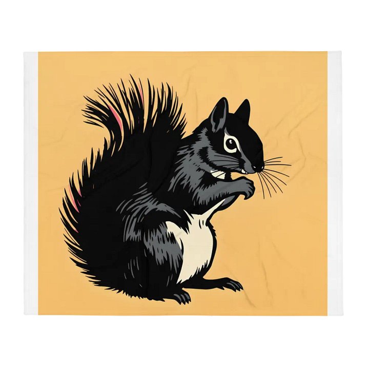 Pooky's Whimsical Squirrel Throw Blanket product image (1)