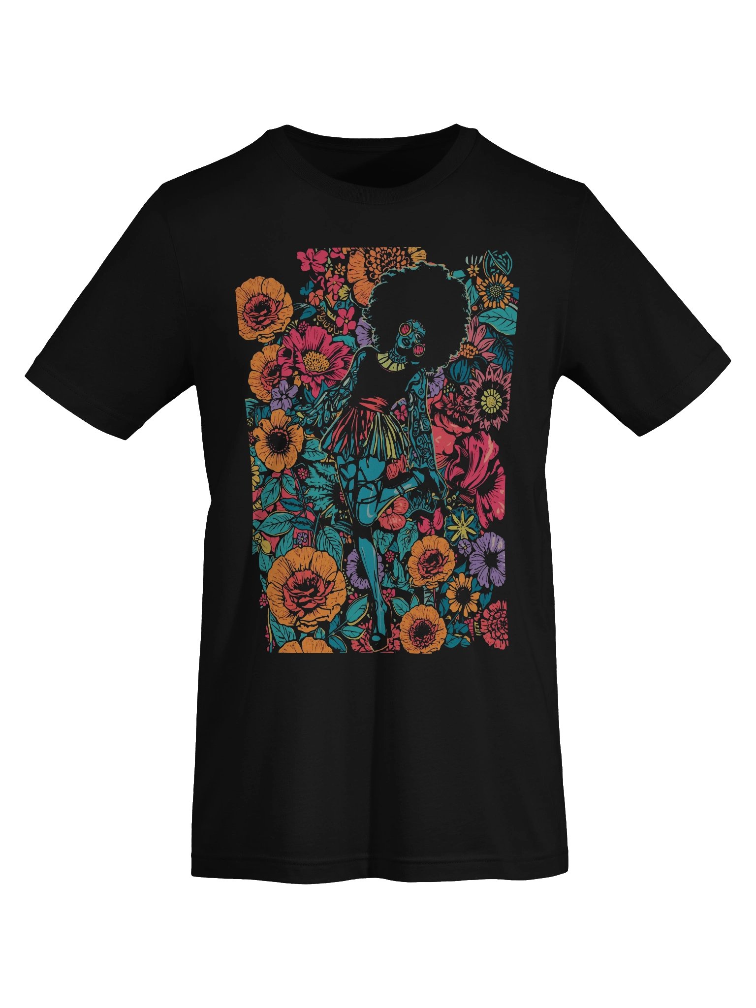 Afro Bloom Pop-Art Supersoft Tee product image (4)