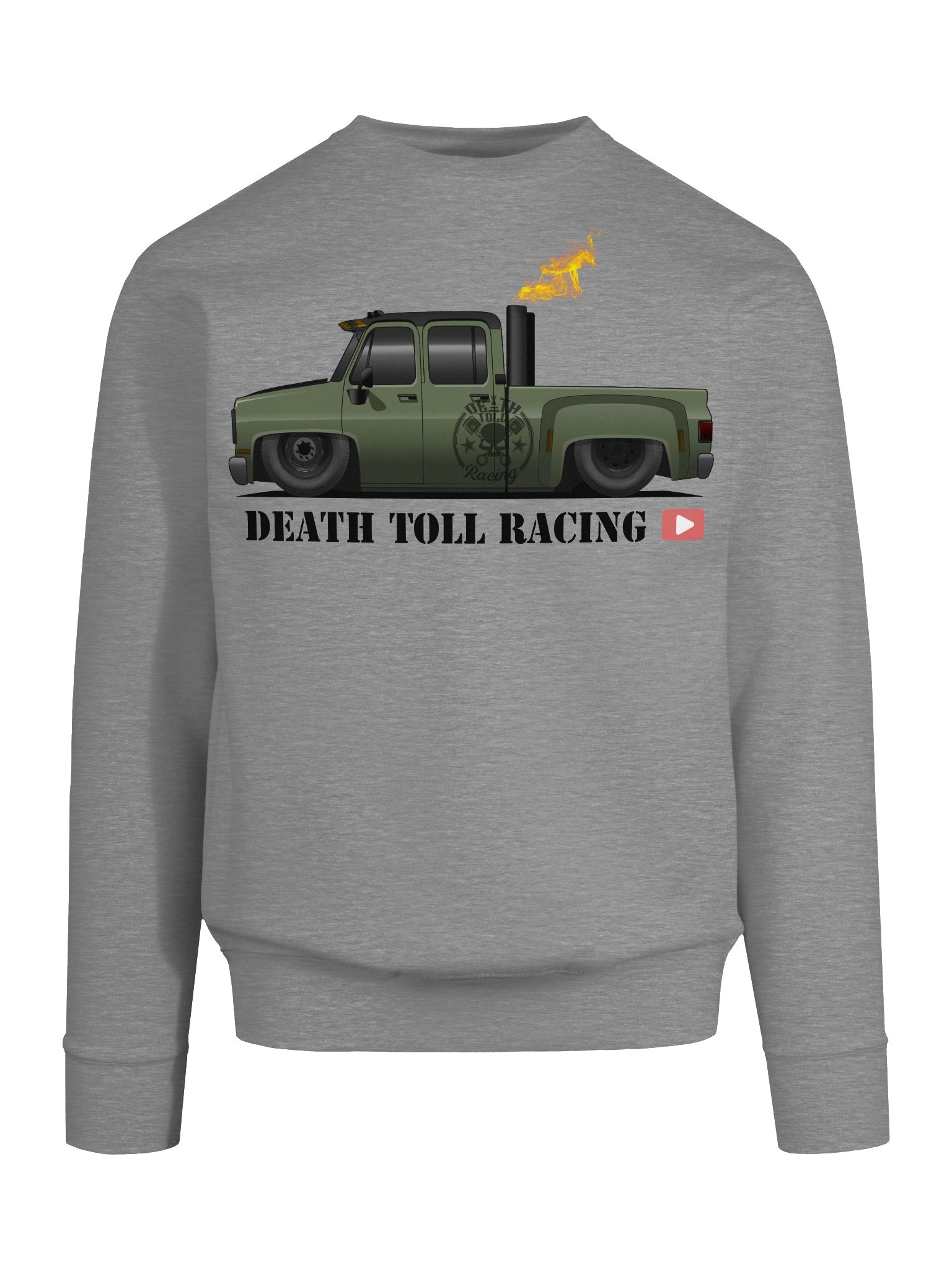 Flaming Death Toll Racing Sweatshirt product image (9)