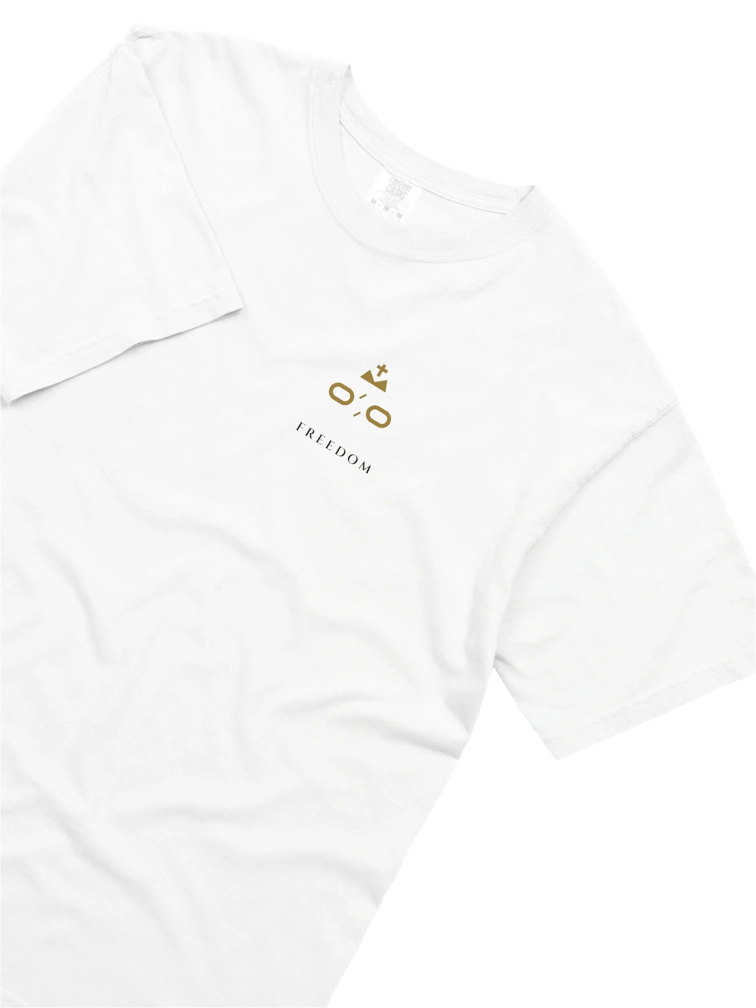 Freedom Tee - White, view 17 — Christ Is King tee