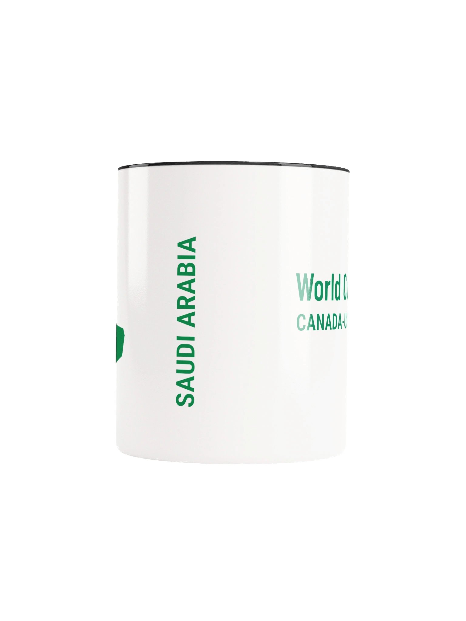 Saudi Arabia 2026 World Cup Flag Mug - Saudi Arabia Soccer Fan Coffee Cup - Premium Two-Tone Ceramic Mug product image (5)