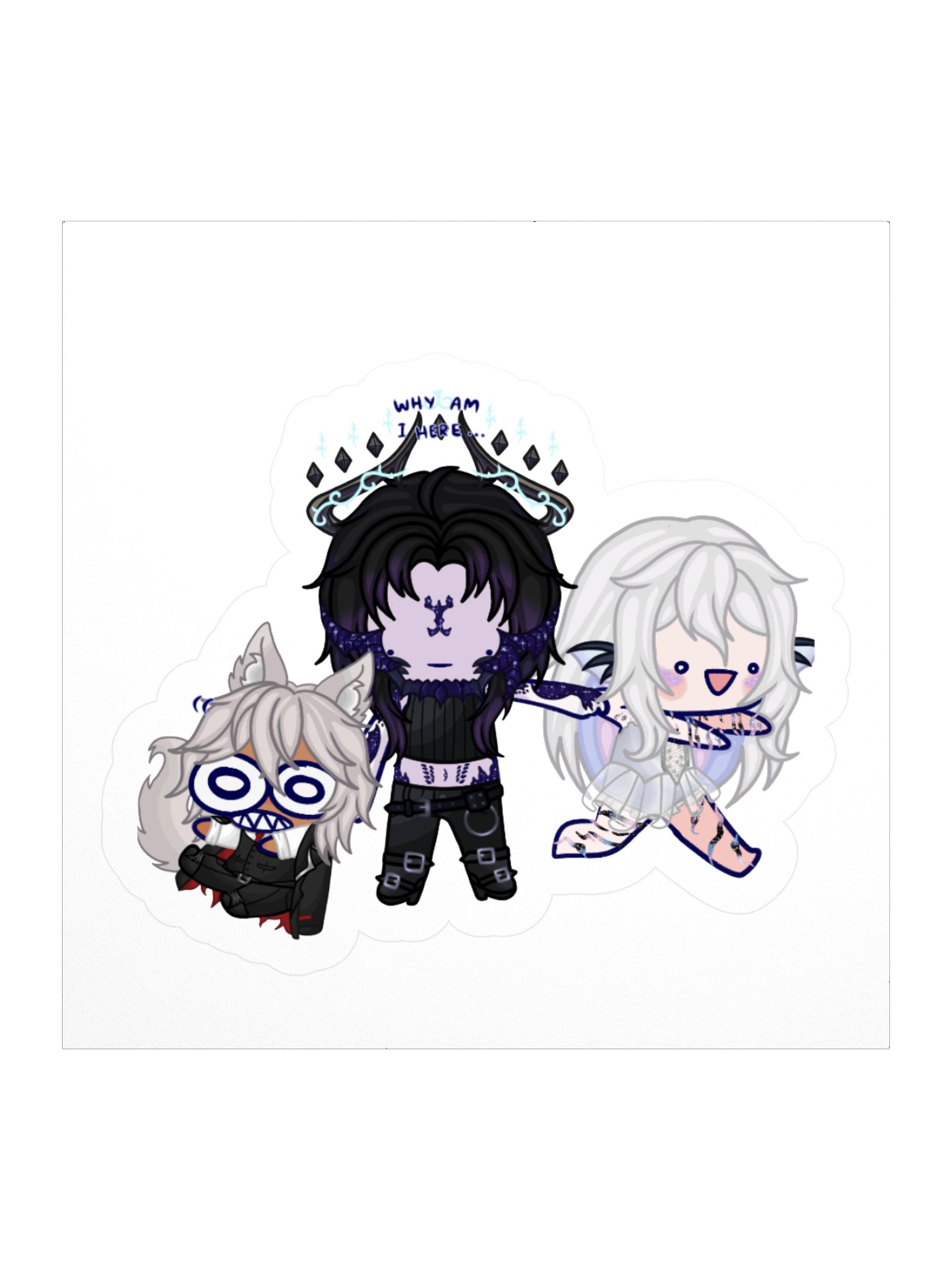 Chaotic Trio Sticker product image (1)