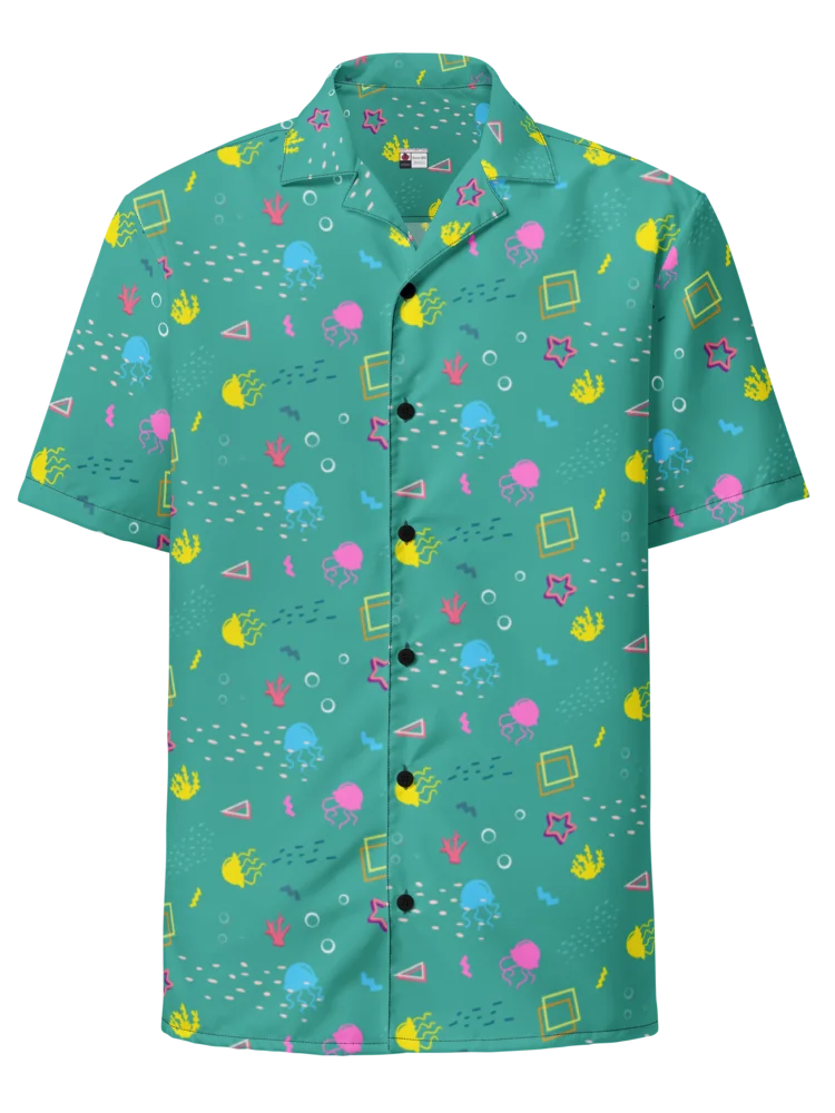 Shifty Seas pattern button down shirt product image (2)