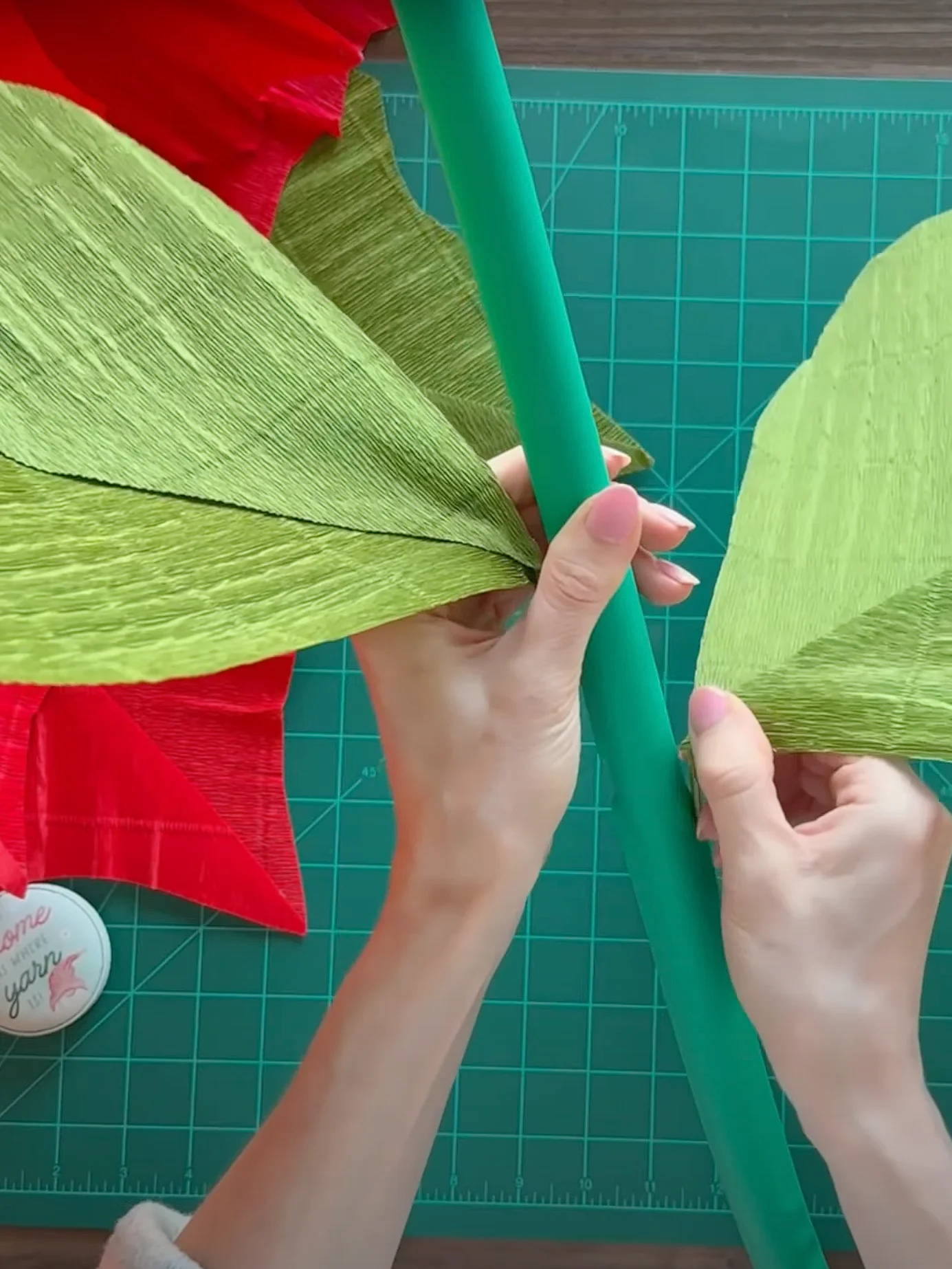 DIY Giant Paper Poinsettia: Templates from Video Tutorial & Materials Checklist product image (7)