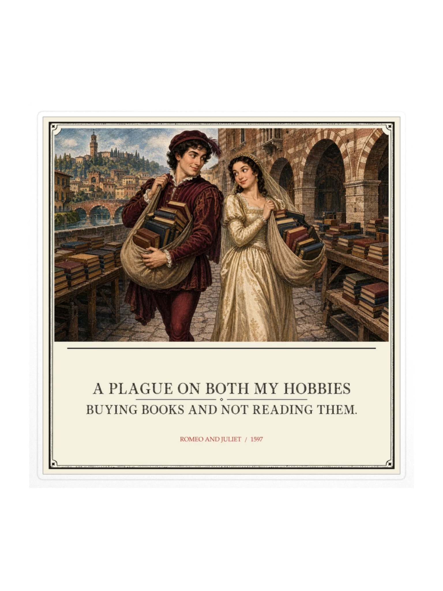 Both Hobbies -- Romeo and Juliet Sticker product image (1)
