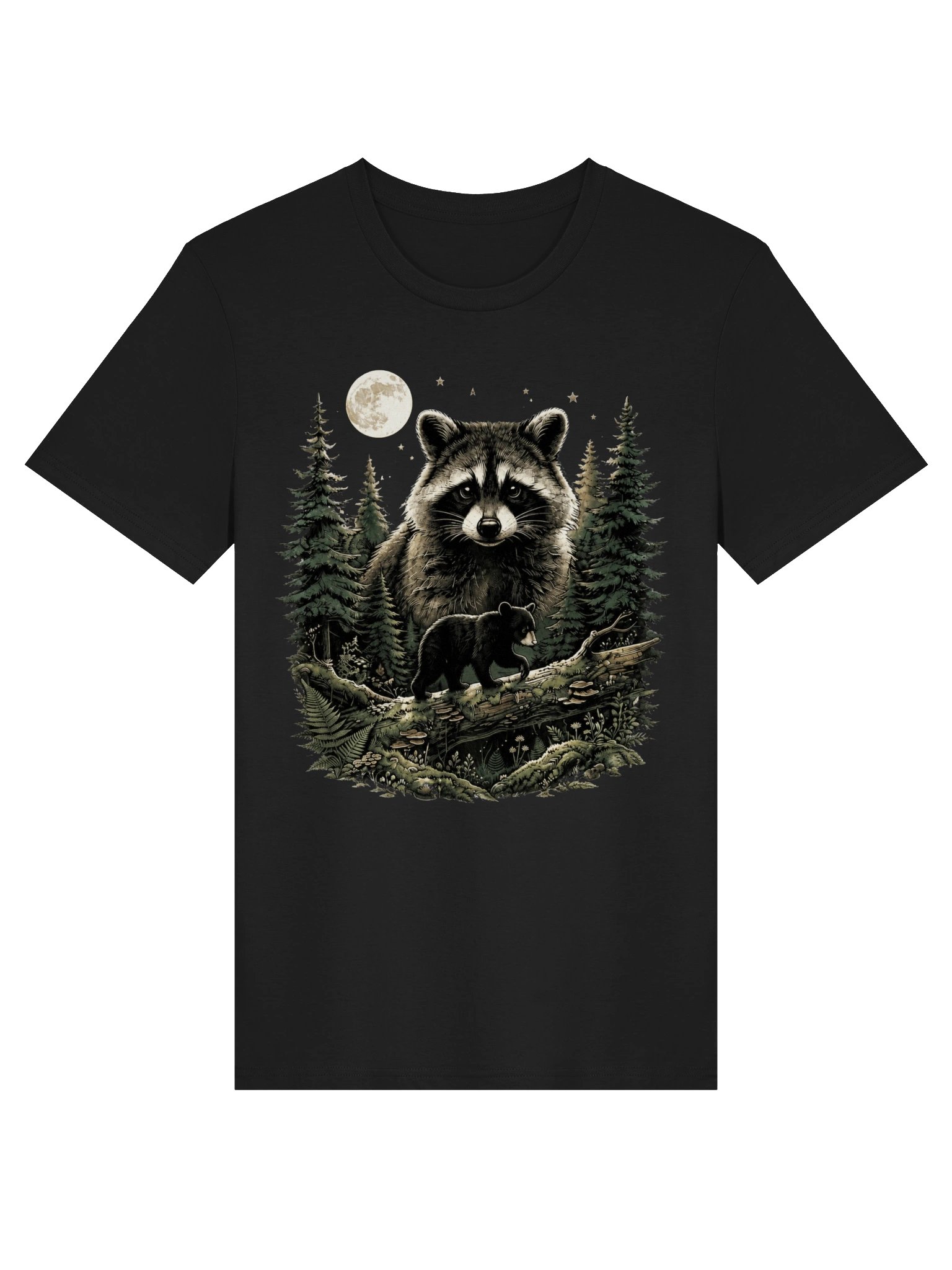 Raccoon Bear Cub Vintage T-Shirt product image (2)