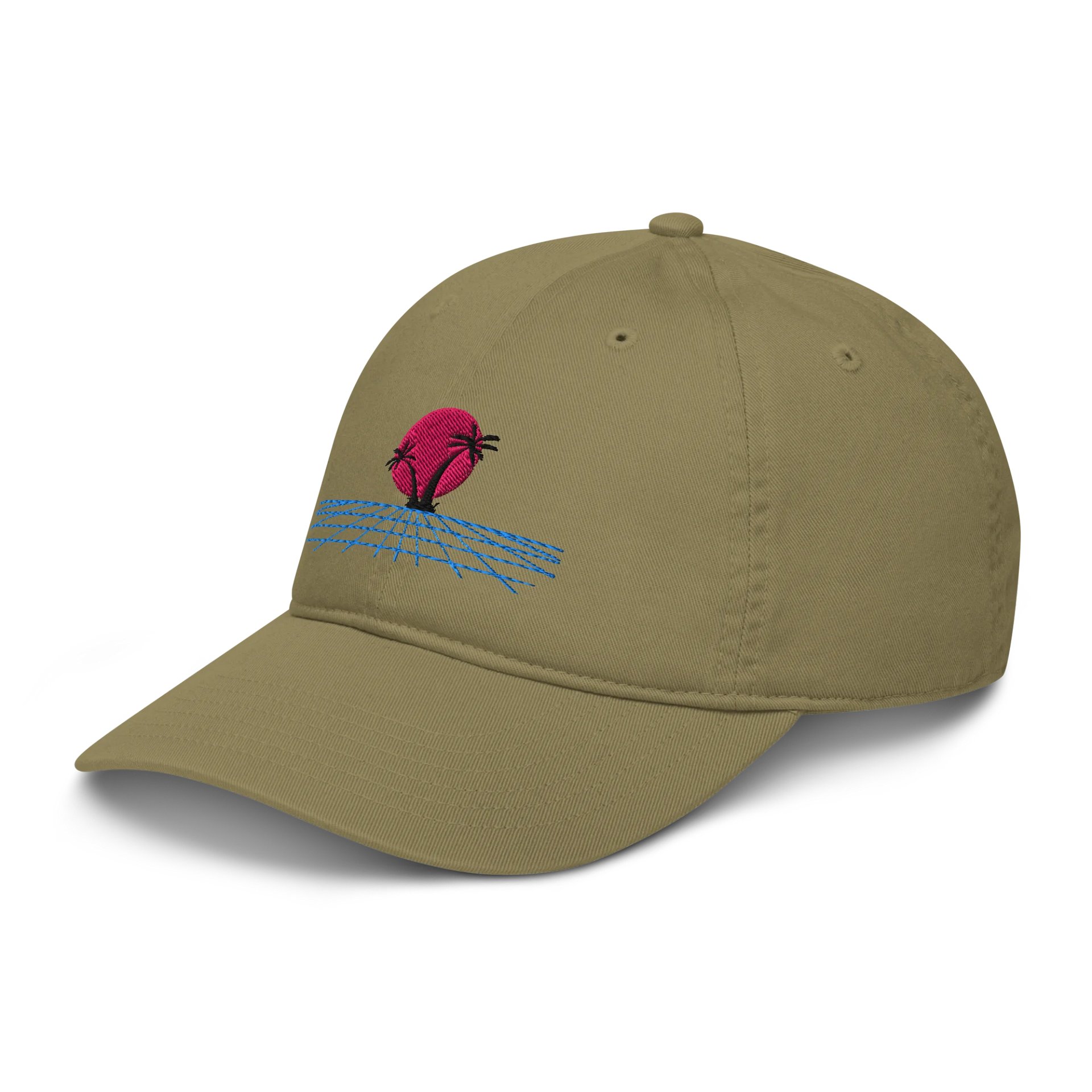 Synthwave Sunset Organic Cap product image (4)