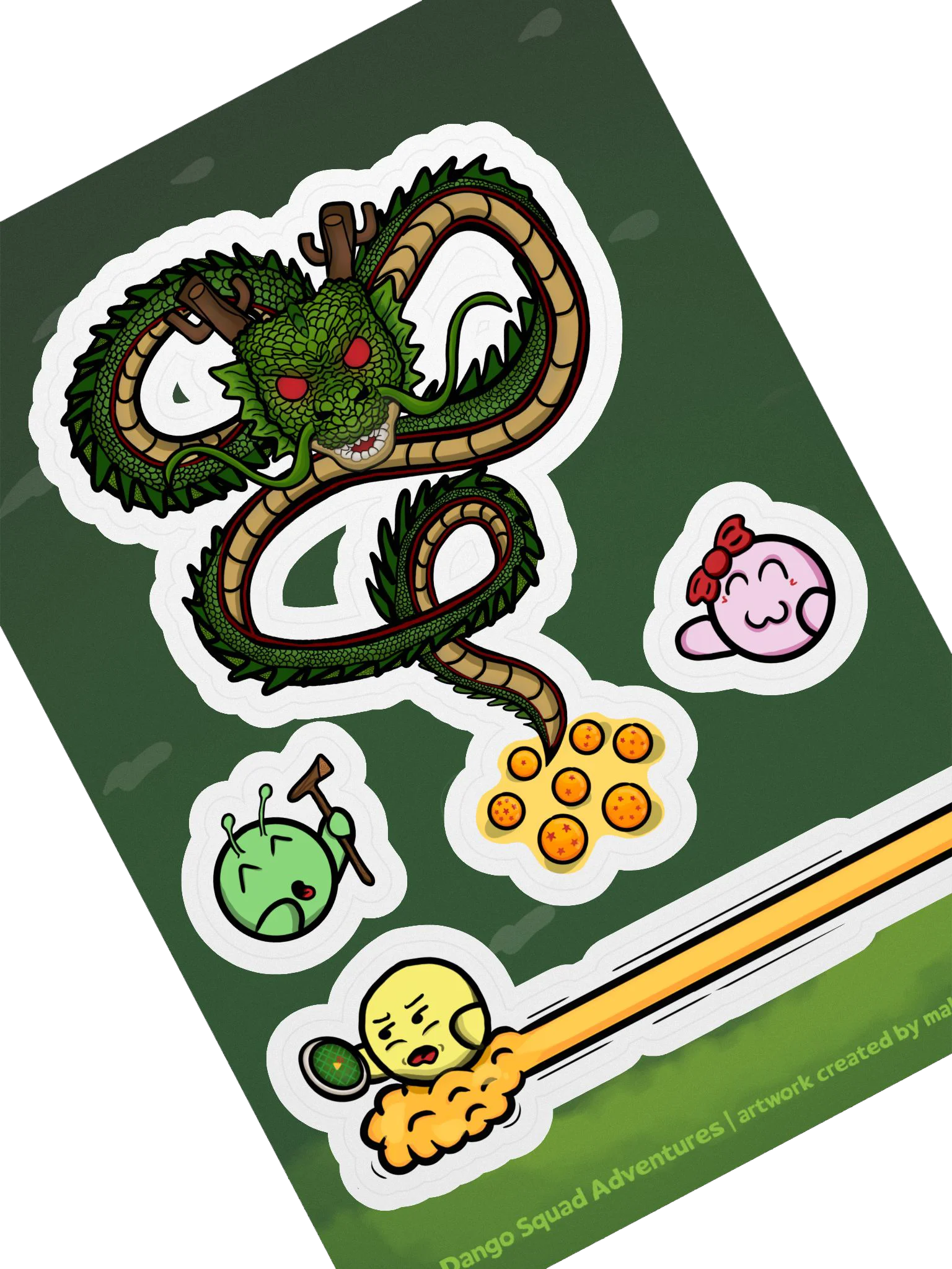 Dango Dragon Year Set - Kiss Cut Sticker Sheet product image (2)