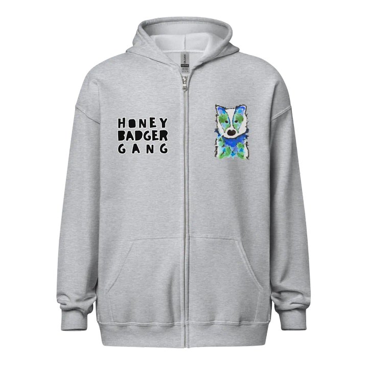 Honey Badger Gang Zip Up Hoodie product image (1)