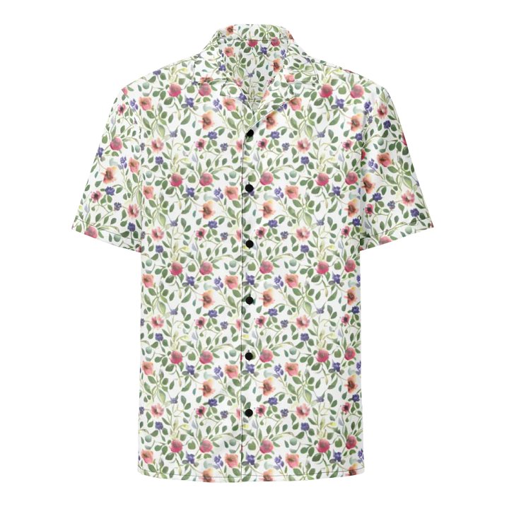 Floral Pattern Heliotrope Flowers Hawaiian Shirt product image (1)