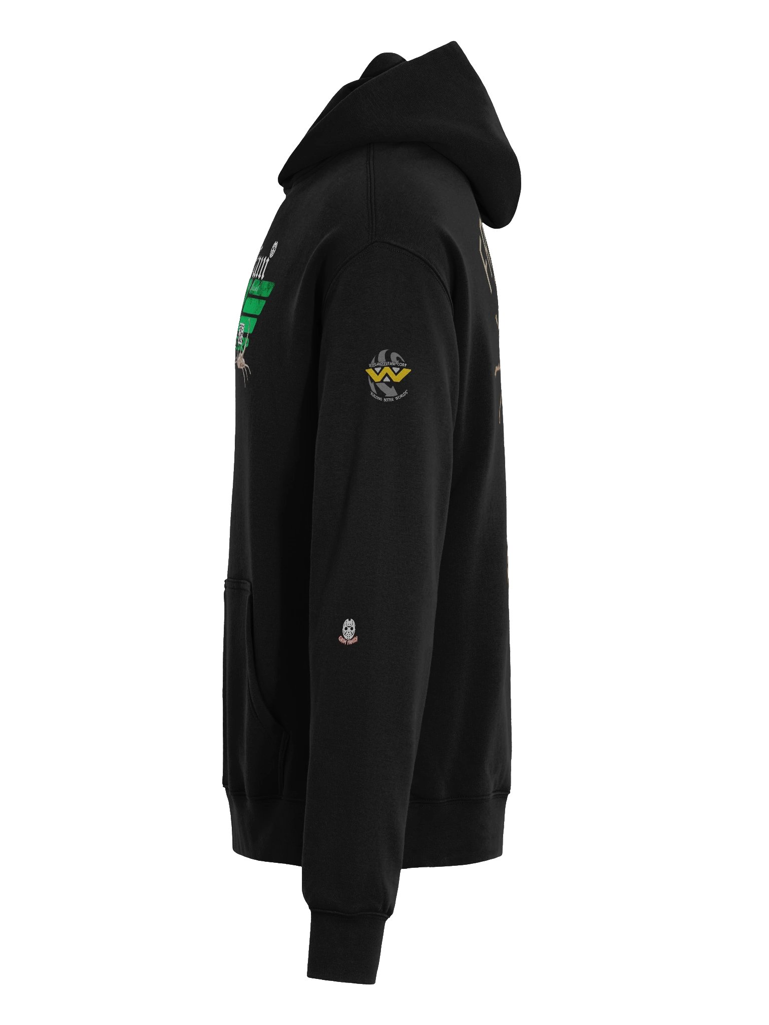 FREE HUGS — WEYLAND INDUSTRIES DROP - ALIEN - HOODIE #1 -🔥 LIMITED-TIME DROP - Black or White product image (3)