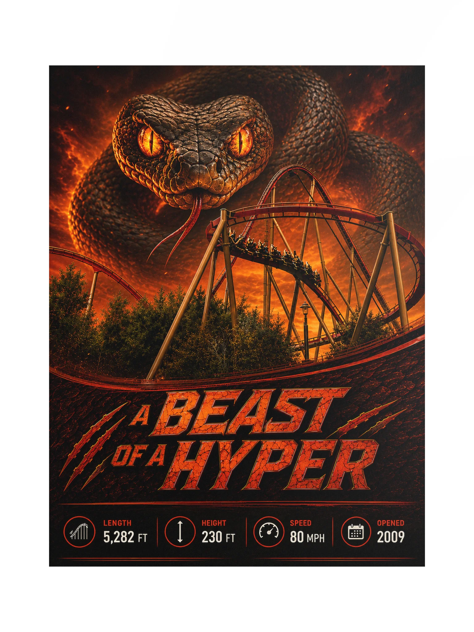 D-Back KI Poster - A BEAST of a Hyper! | 18x24" product image (1)