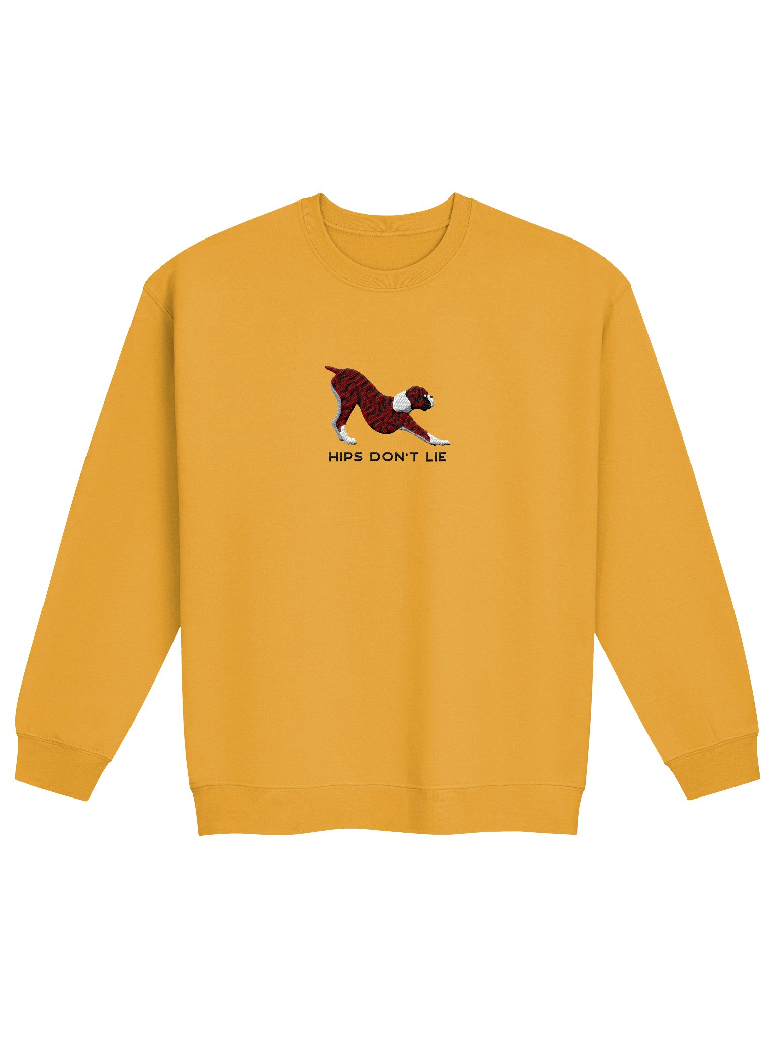 Hips Don't Lie Sweatshirt (Embroidered) of a Boxer(Brindle) product image (4)