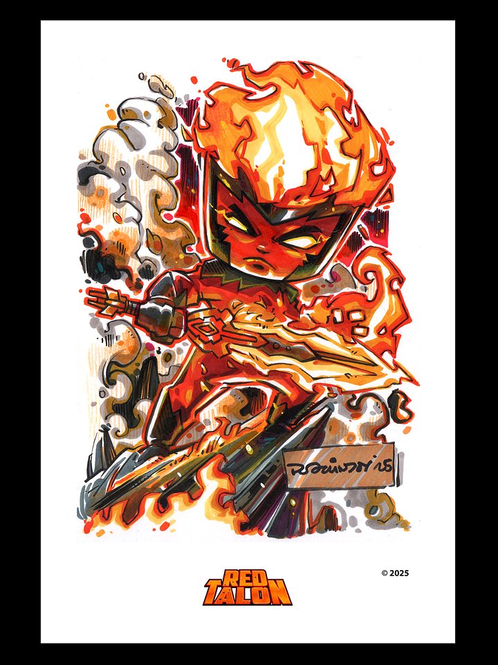 Scorcher Chibi Wall Poster - 12" x 18" product image (1)
