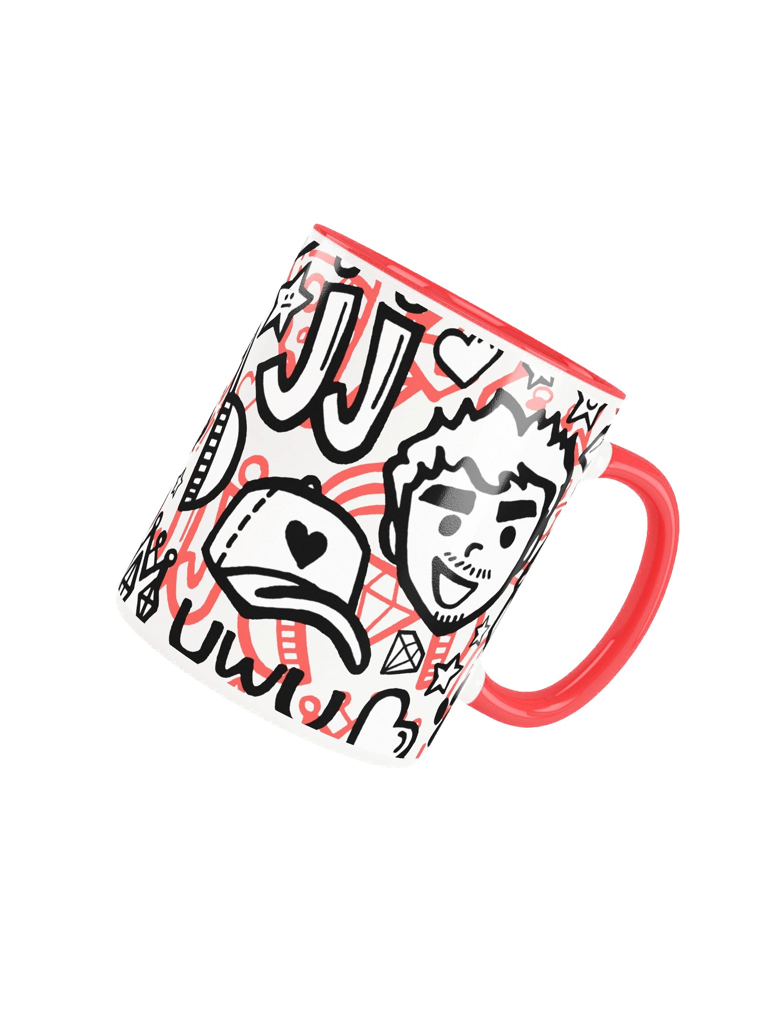 J-Doodle Mug (Red) product image (7)