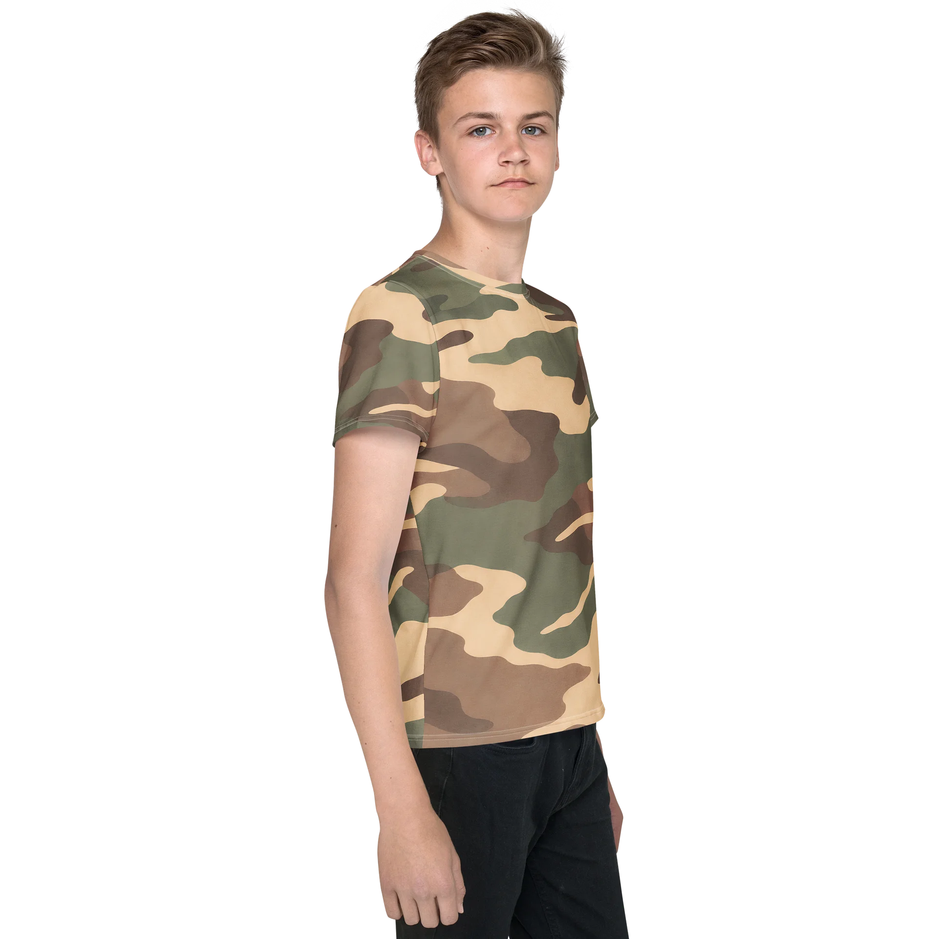Untamed Terrain — All-Over Print Youth Crew Neck T-Shirt product image (4)