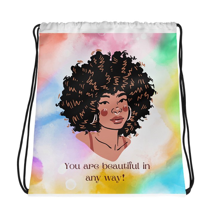 Beautiful You All-Over Drawstring Bag product image (1)