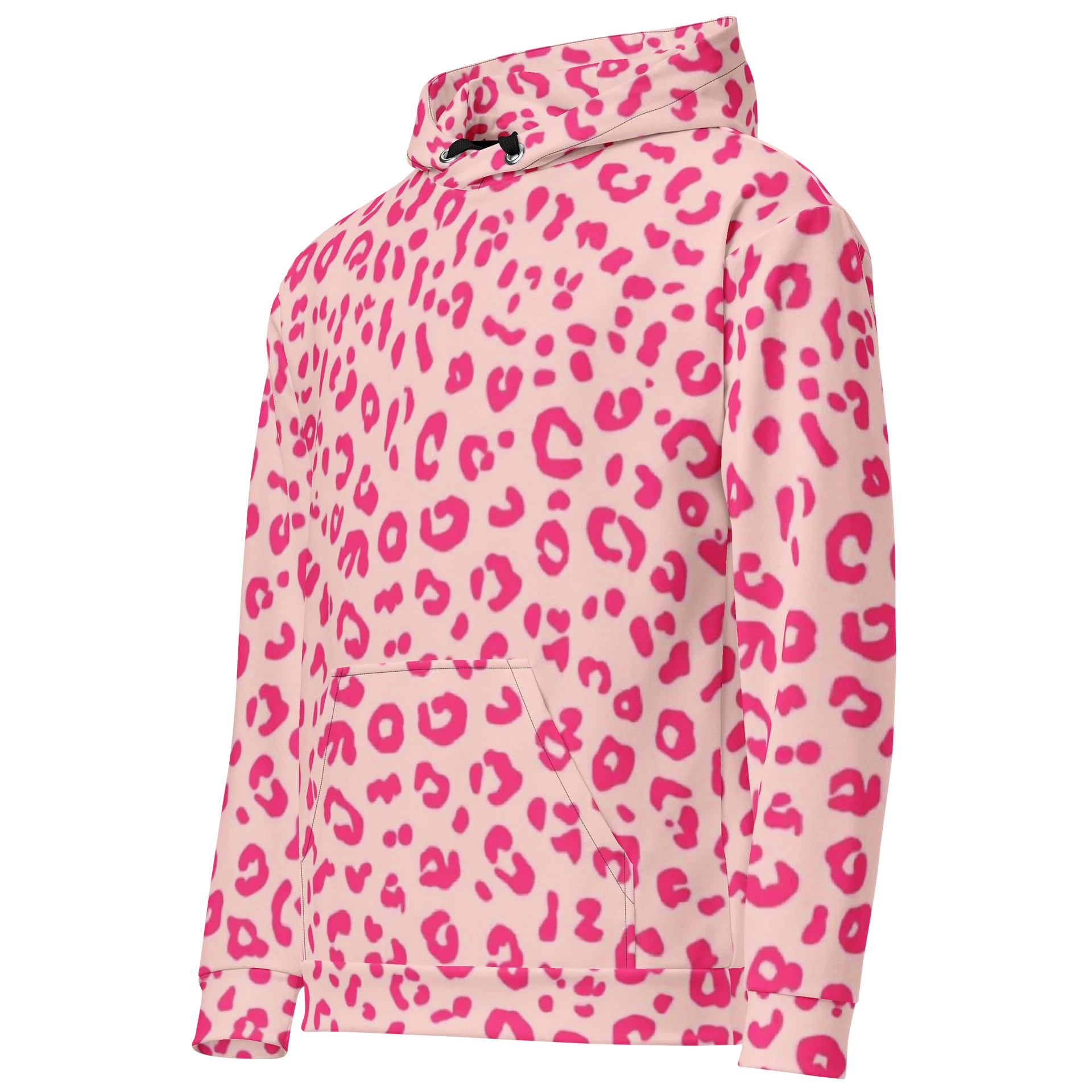 Pink Leopard Print Hoodie product image (2)