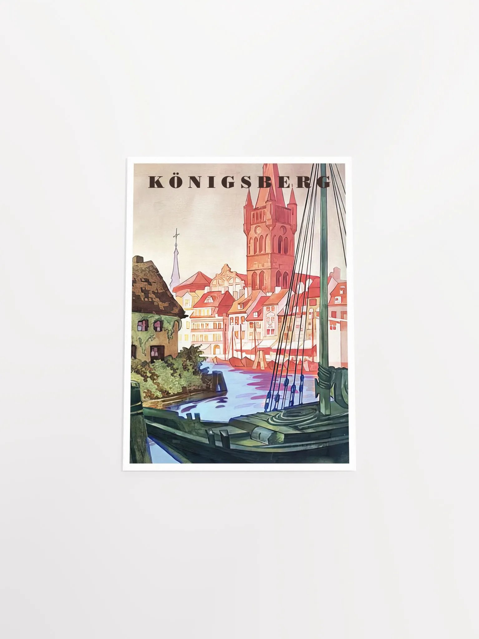 Konigsberg/Königsberg, Prussia, Germany, 1937 — retro vintage travel poster product image (9)