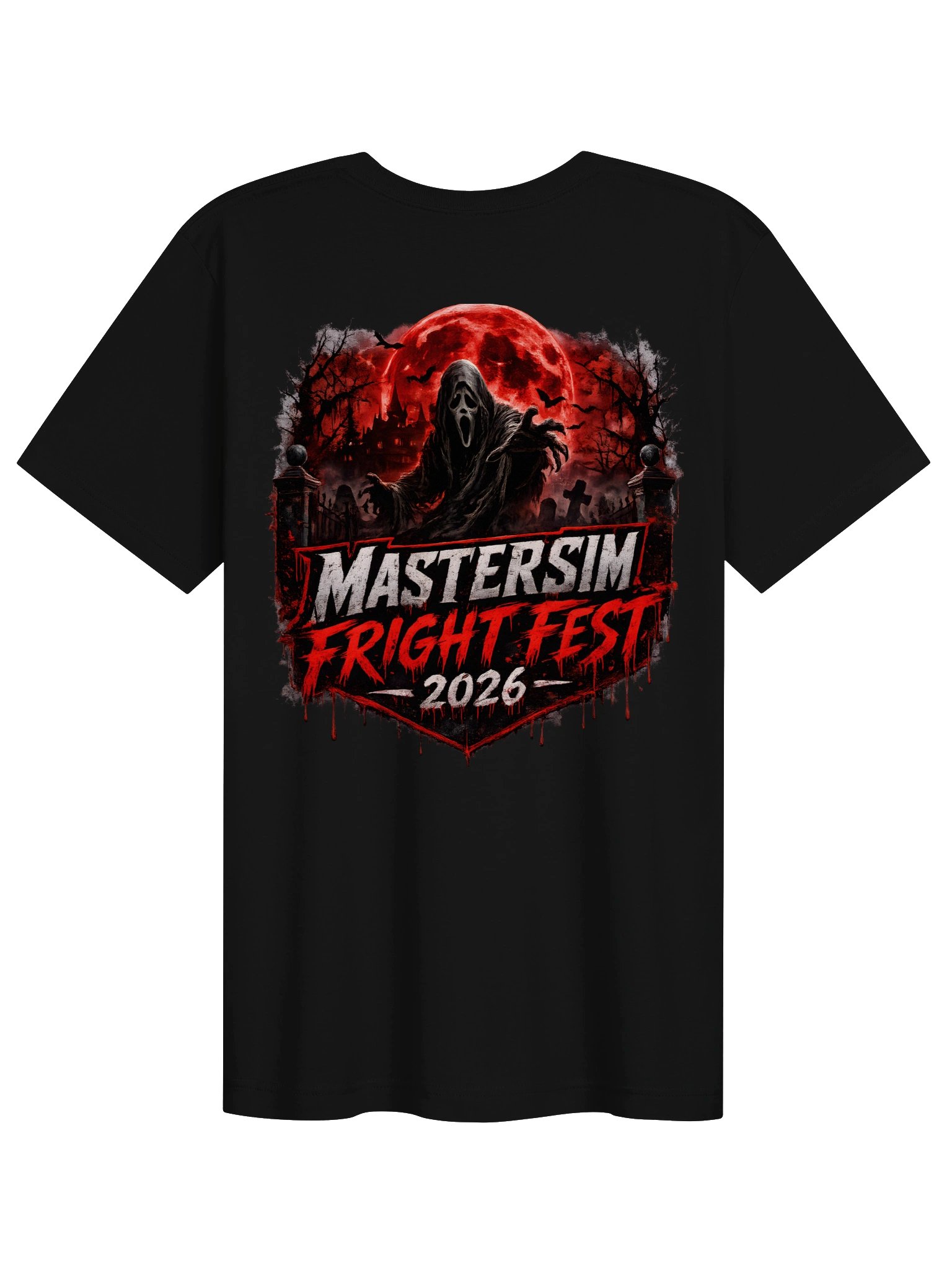 MasterSim Fright Fest 2026 – Blood Moon T-Shirt product image (10)