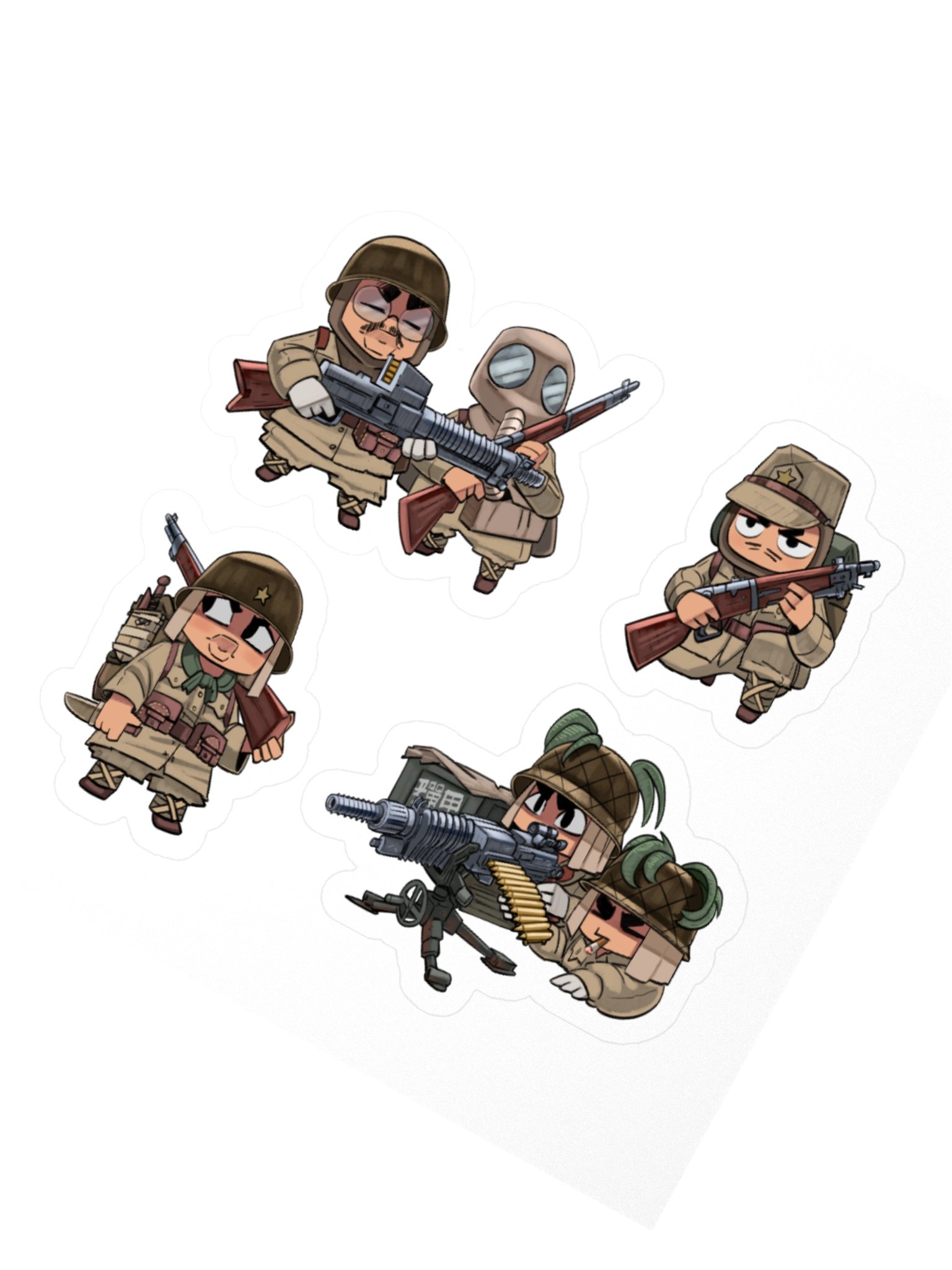 Kwantung Army (IJA) Chibi Stickers product image (5)