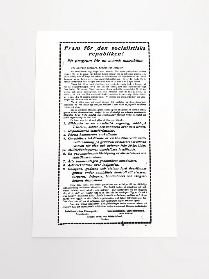 Fram för den socialistiska republiken! product image (1)