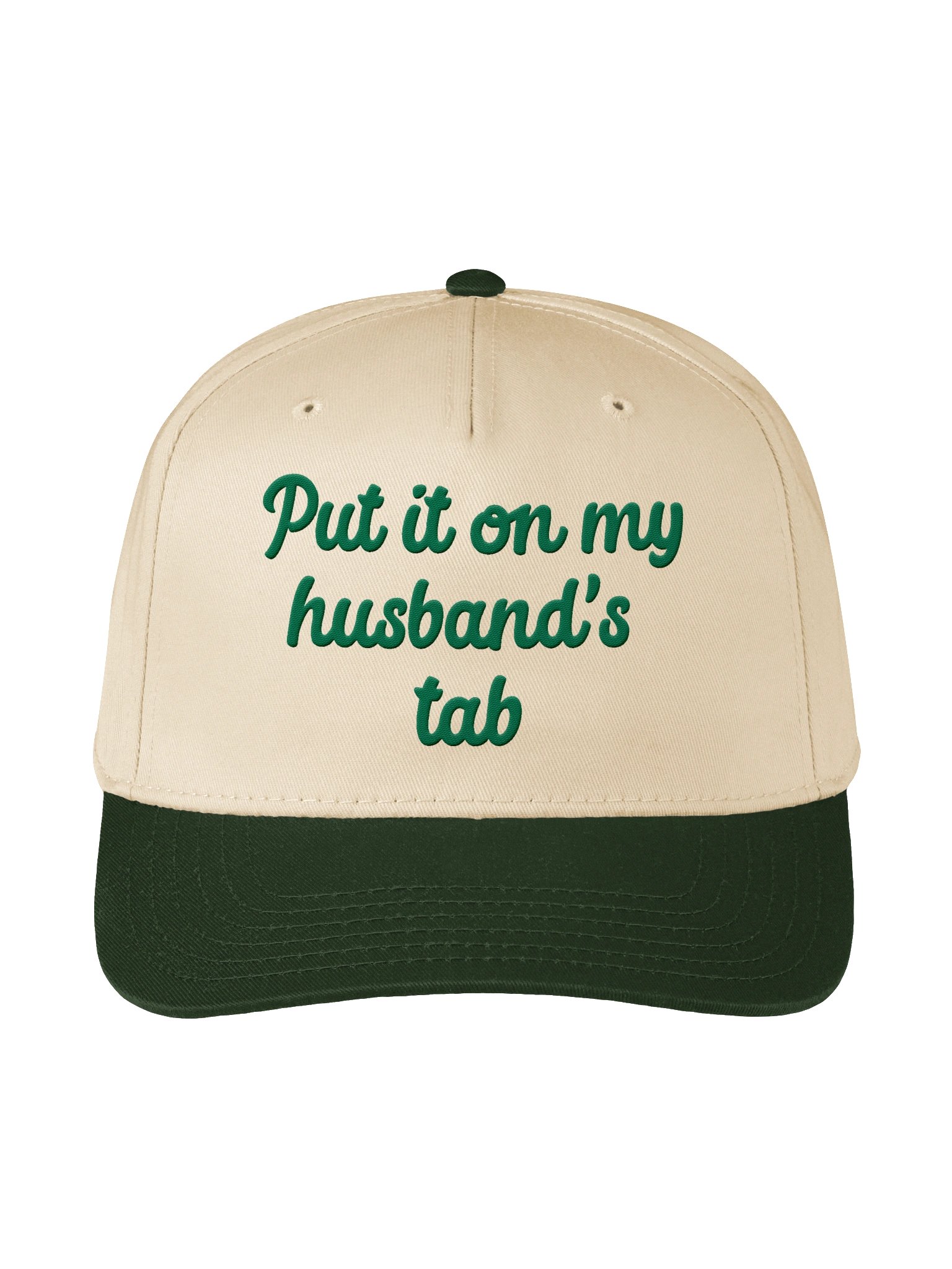 Put It On My Husband's Tab Funny Embroidered Hat product image (14)