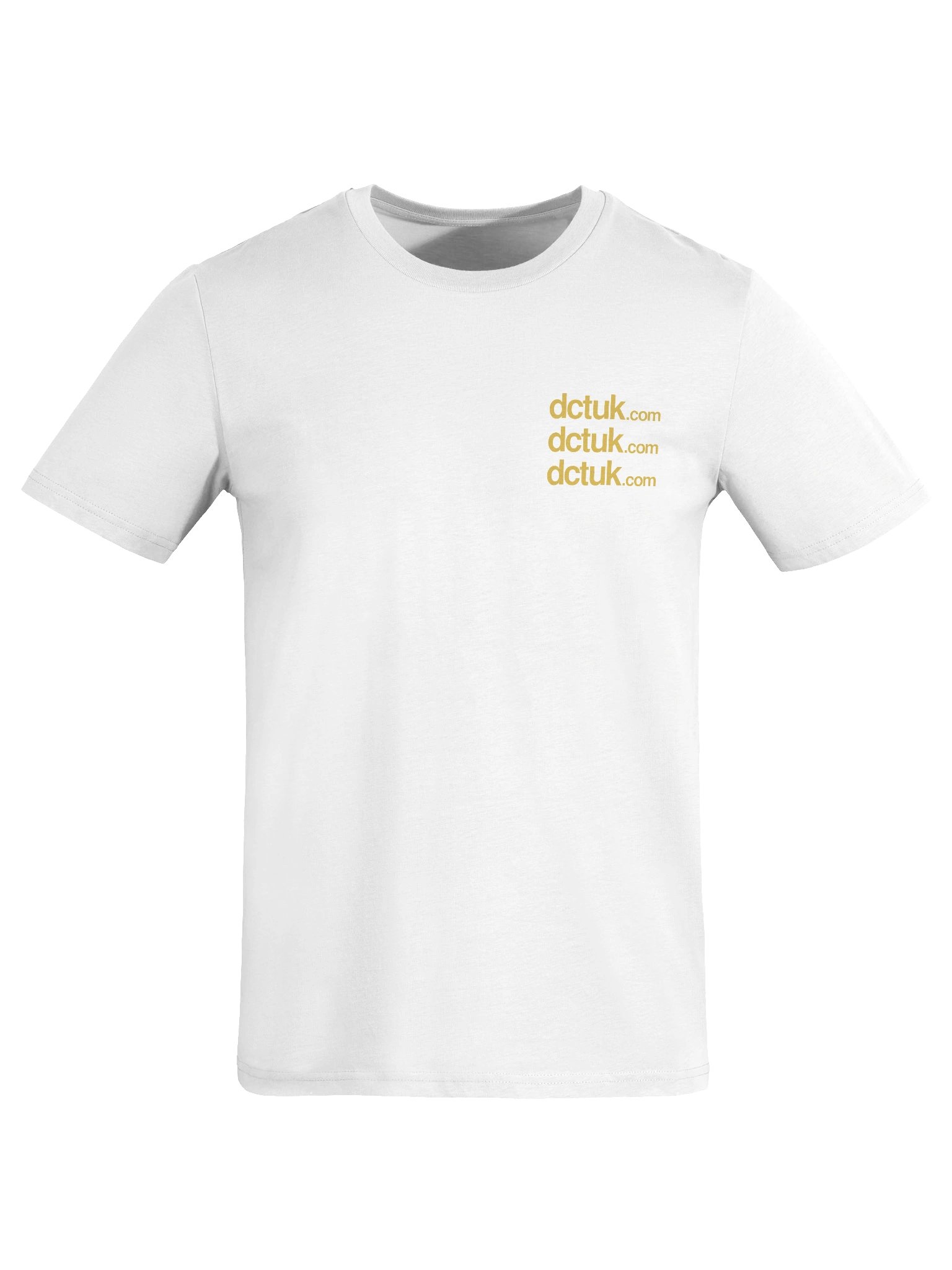 DCTUK White Gold Organic T-Shirt product image (7)