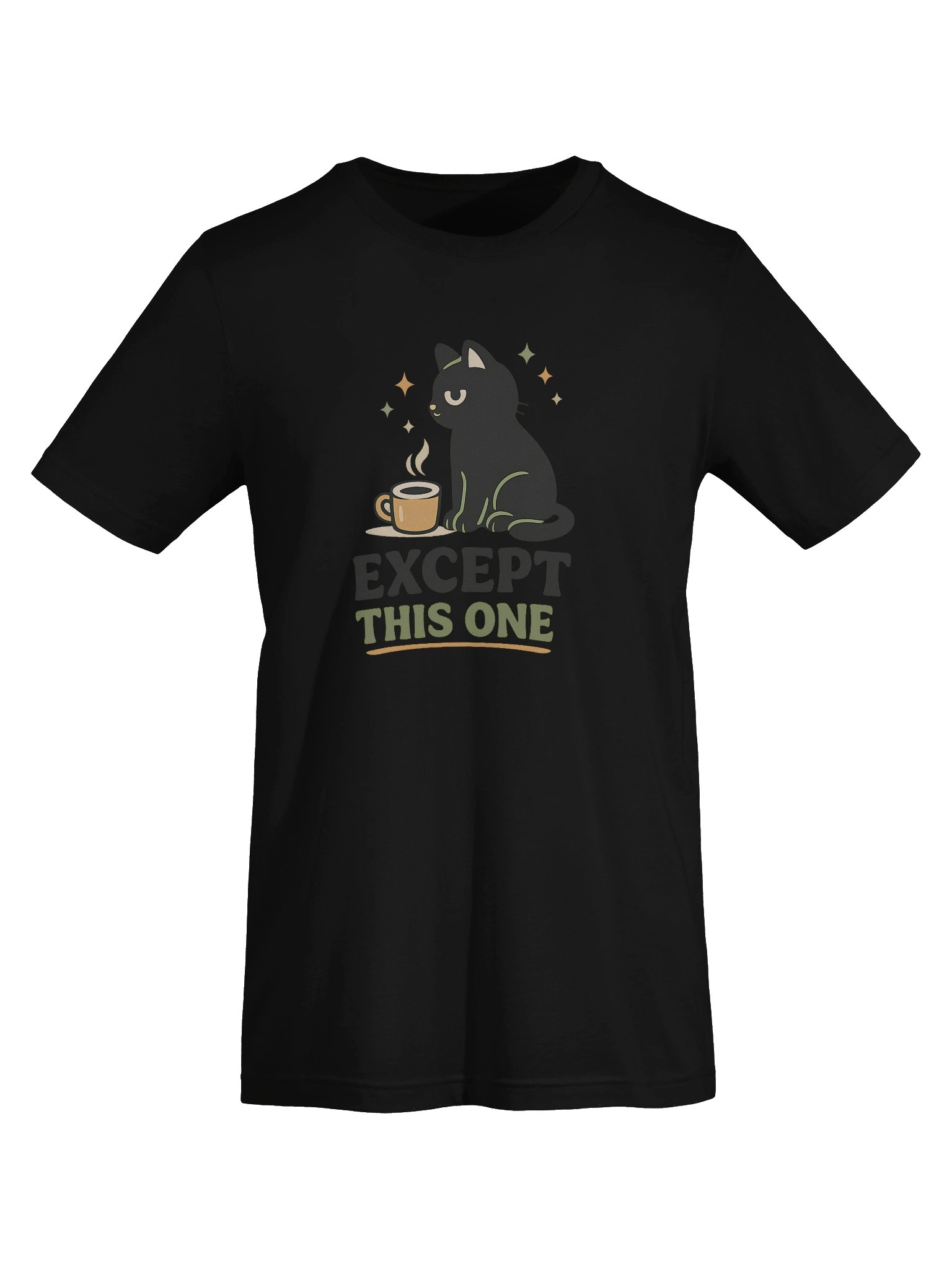 Except This One Cat Couple Tee, Cute Matching Graphic Shirt, Funny Relationship Shirt product image (105)
